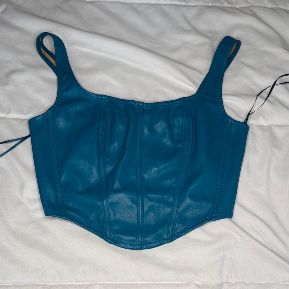 Sincerely Jules Green Bustier Tank Top